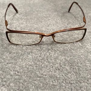 perfect condition, Fysh copper glasses w/prescription w/ Thierry Mugler case